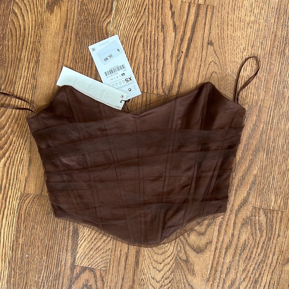zara corset top